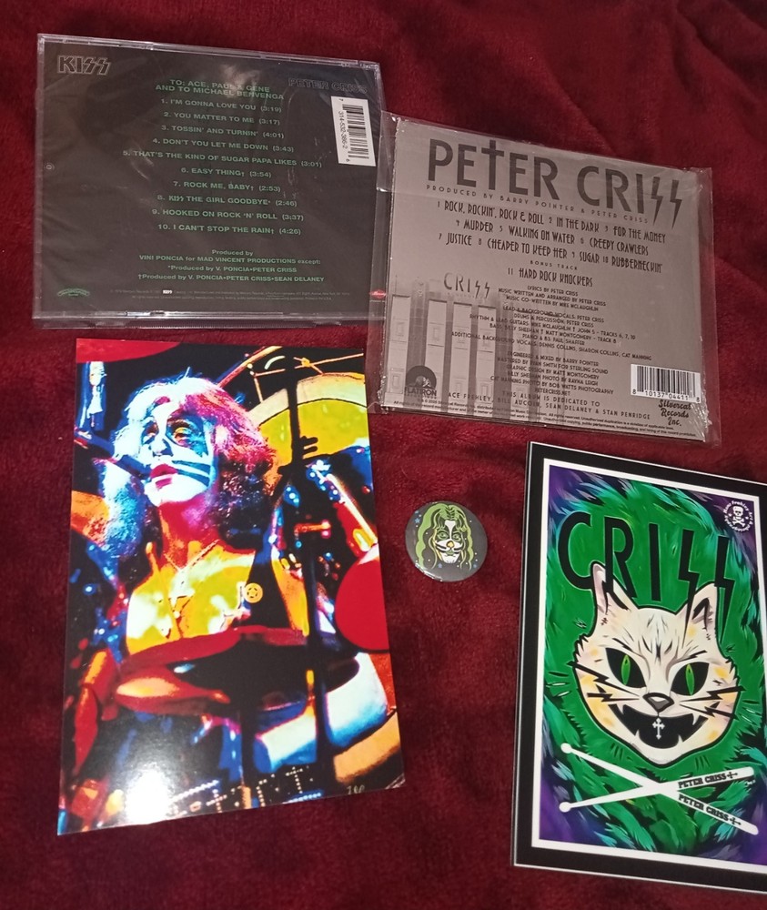Kiss cd lot unopened Peter Criss solo 78 & new silver edition PC CRIZZ Criss