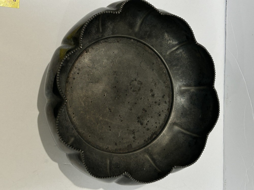 E. G. Webster & Son Quadruple Silver Plate Bowl, Server Antique Initials E.B