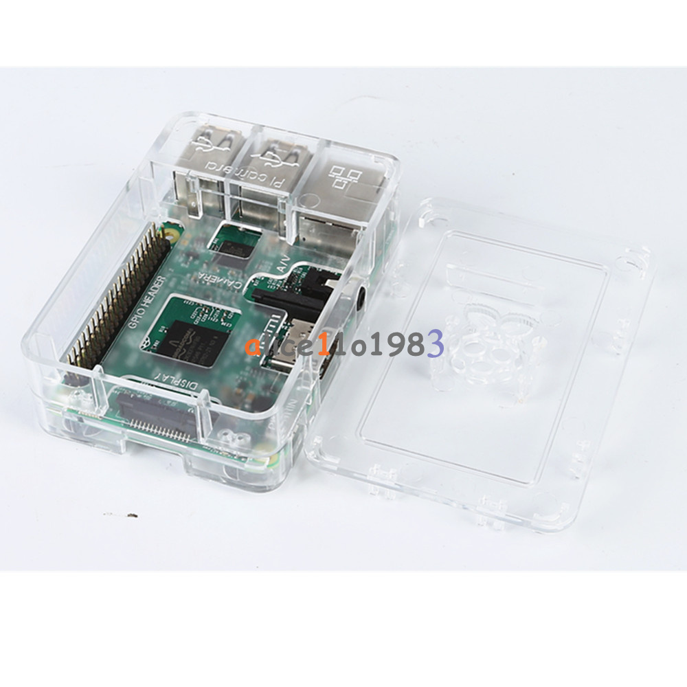 ABS Raspberry Pi Case (Transparent) - Updated for Raspberry Pi 3, 2 & B+