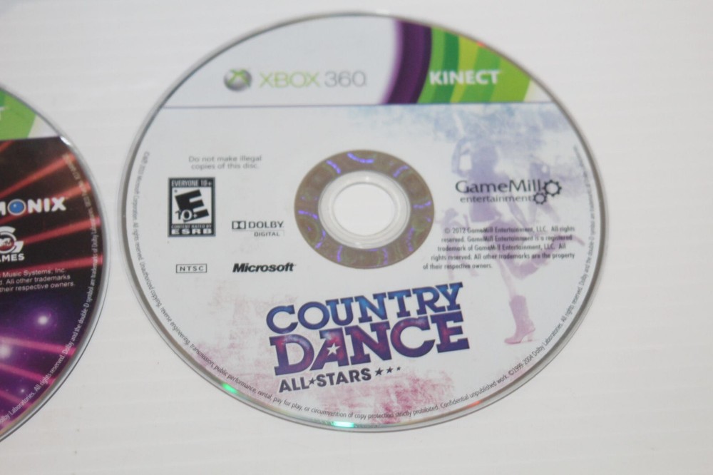 Microsoft 1414 Xbox 360 Kinect Sensor Bundle + 5 Games Just Dance Central Disney