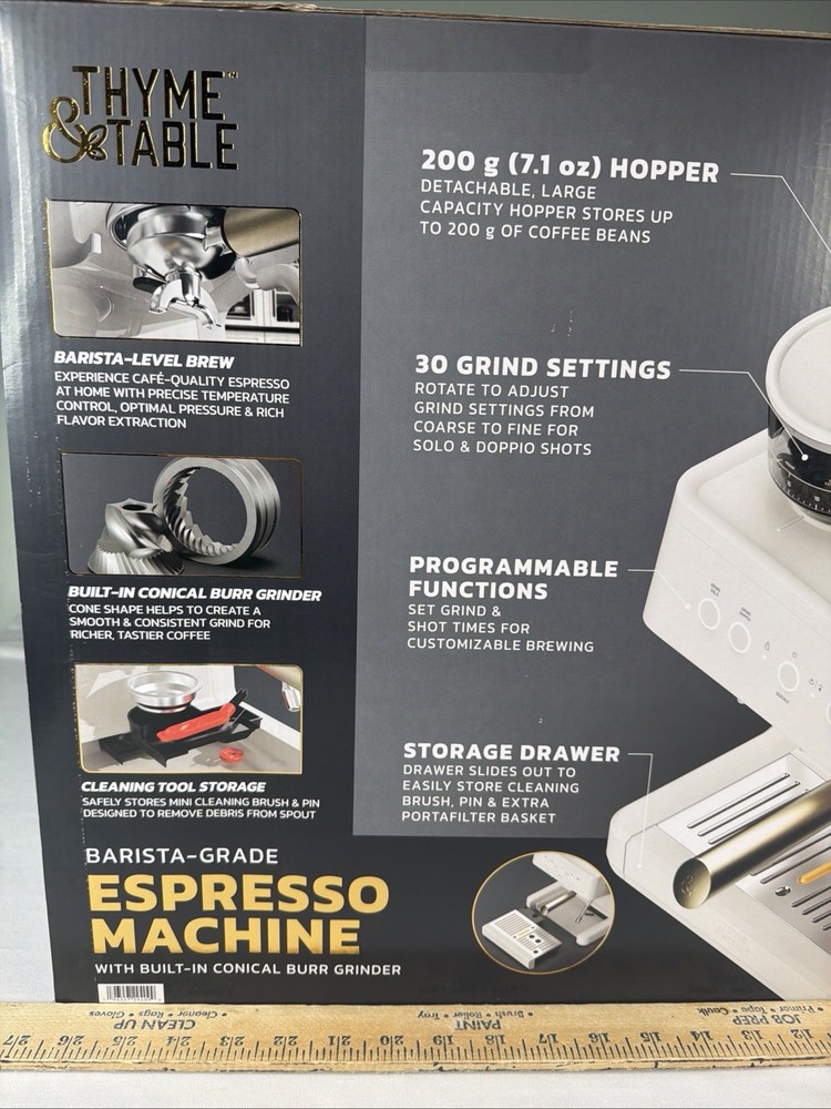 Thyme & Table Barista-Grade Expresso Machine TT1579R