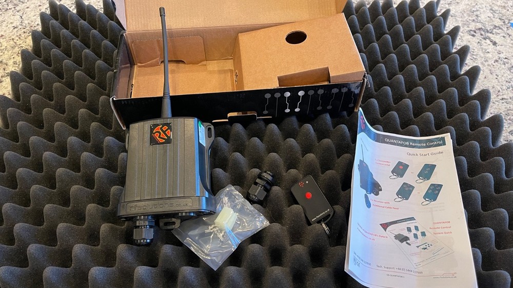 RF Solutions 1 Ch Remote Control Sys 12-30VDC 150m QUANTAFOB-4S1