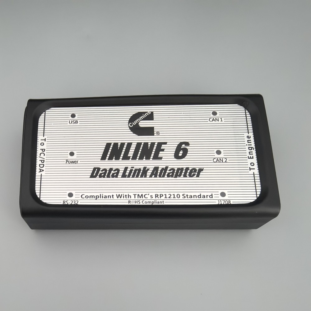 US Inline6 Data Link Adapter Heavy Duty Scanner insite v8.7 For Cummins Engine