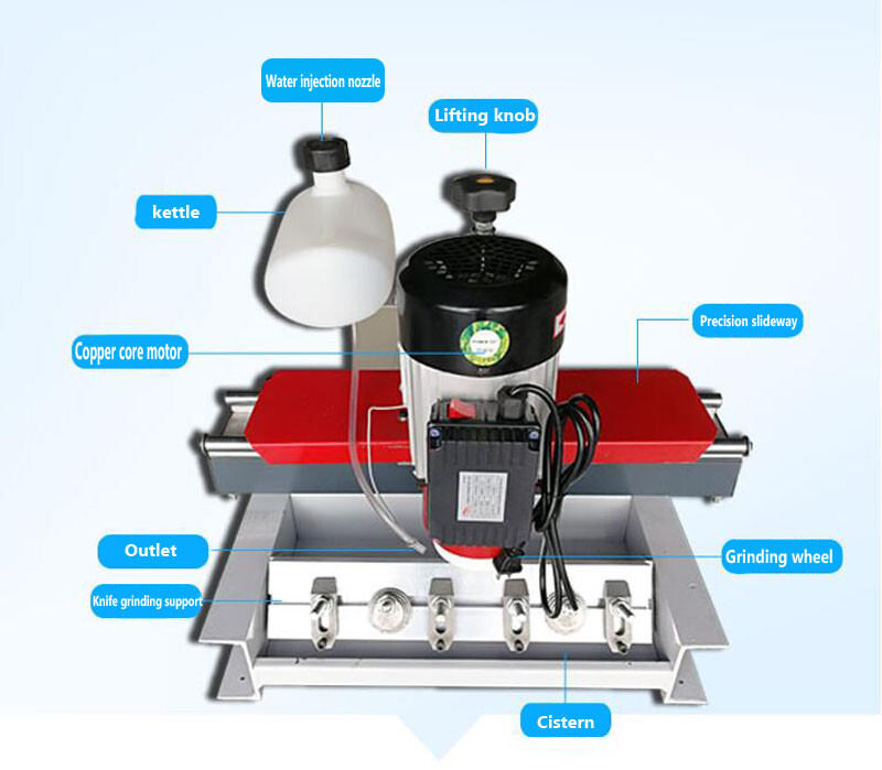 110V Straight Knife Sharpener Grinder Machine 24.8inch Saw Blade Grinder Machine