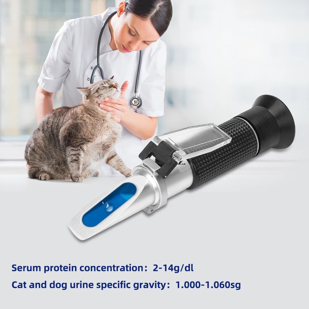 Urine Refractometer Pet Protein Hemoglobin Specific Gravity Meter Tools ATC New