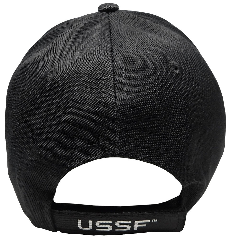Black US Space Force Logo Cap USAF USSF Adjustable Hat OFFICIALLY LICENSED