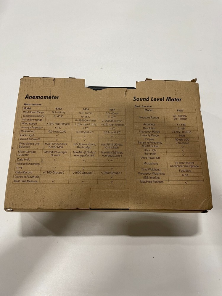 LC-856A Anemometer