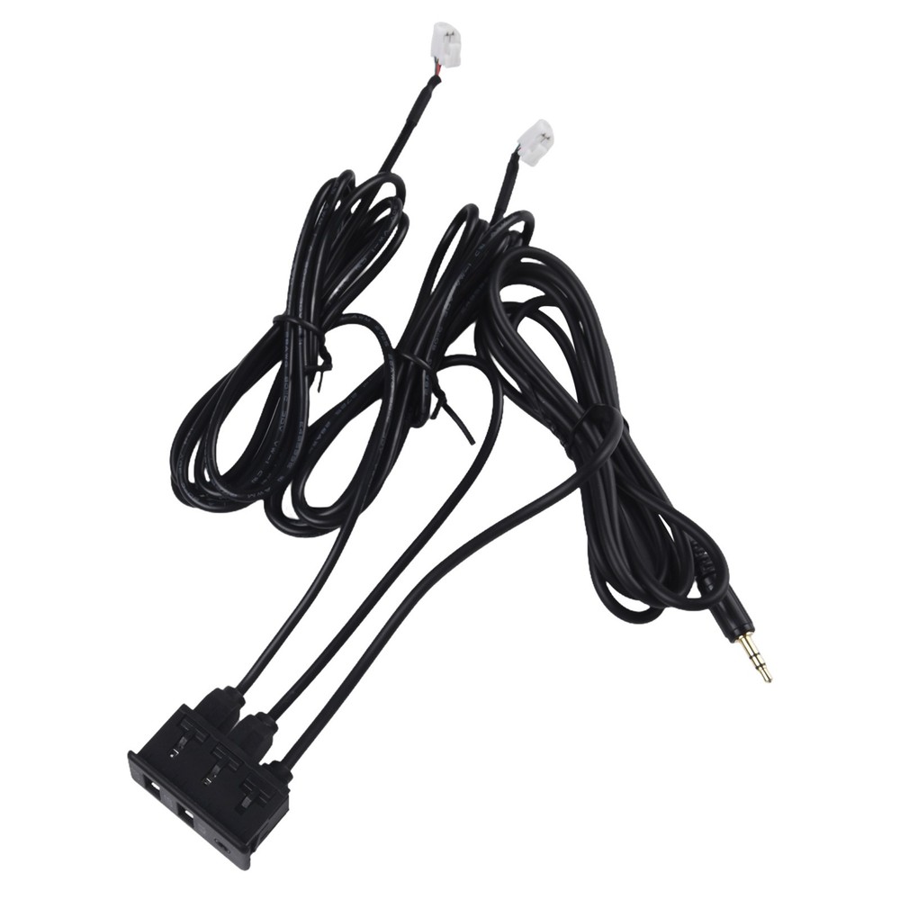 User Friendly Car Dashboard USB AUX Panel Interface Extension Adapter and Use