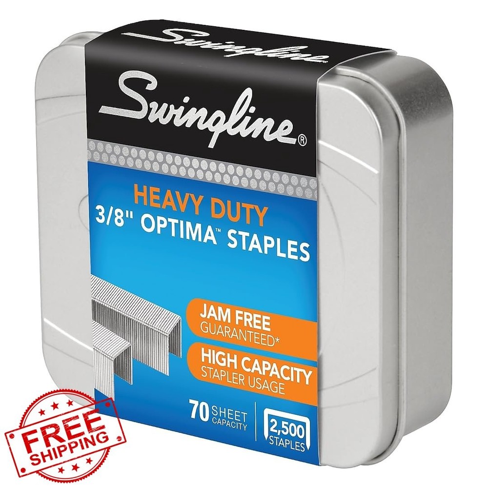 Swingline High Capacity Staples 3/8" Length 2500 Box