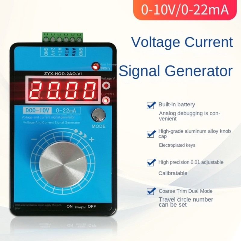 Handheld Signal Generator for Precise Current Voltage Output in Calibration Task