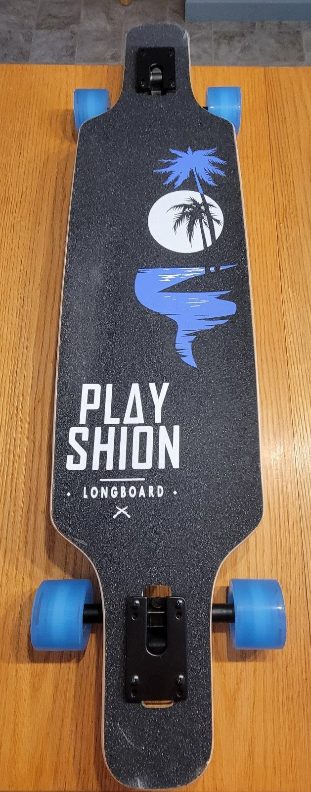 Playshion 39 Inch Drop Through Freestyle Longboard Skateboard Cruiser Coconut