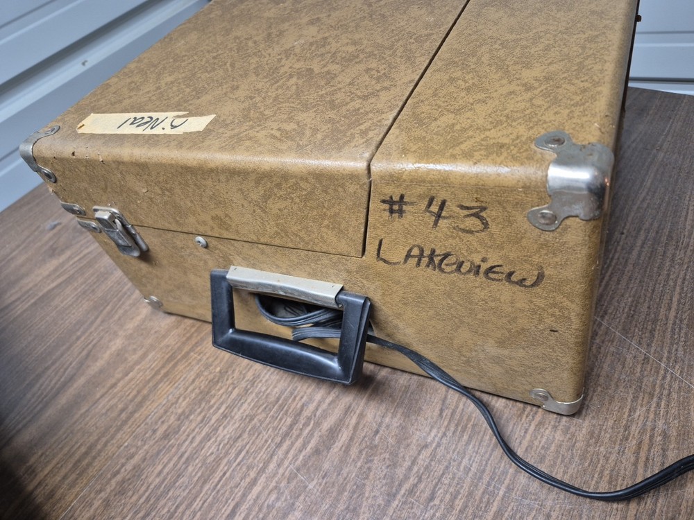 Vintage Audiotronics Model 304A Record Player, 4-Speed Turntable Read