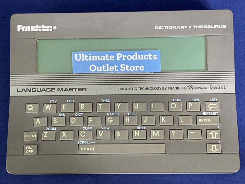 Franklin Language Master™️ Dictionary & Thesaurus LM2000B 📖1987🔥🔥🔥