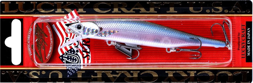 LUCKY CRAFT Lightning Pointer 110SP - 283 Silver Cheek Ghost Minnow (1qty)