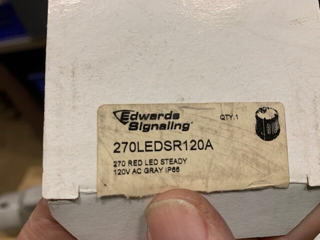 Edwards Signaling 270LEDSR120A Red LED Stacklight - 200 Series, 70mm