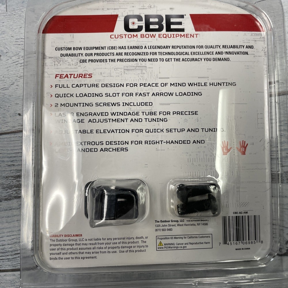 CBE Arrow Mane Arrow Rest RH/LH