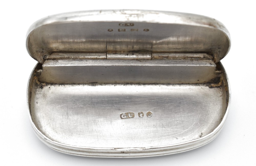 Antique Victorian Solid Silver Snuff Box George Unite 1880