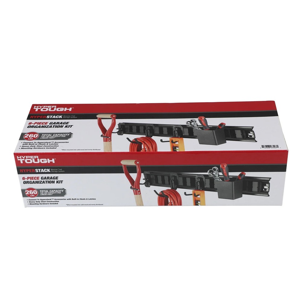 Hyper Tough Hyper Stack 32-Inch Wall Storage System, 6-Piece Set