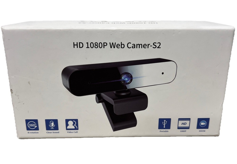 HD Pro 1080p Web Camera S1  Webcam with Microphone No Manual EUC