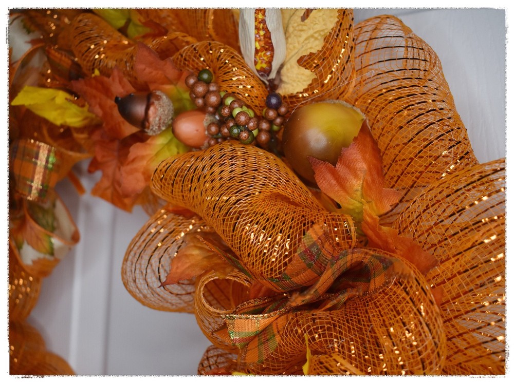 Fabulous Fall Deco Mesh Wreath