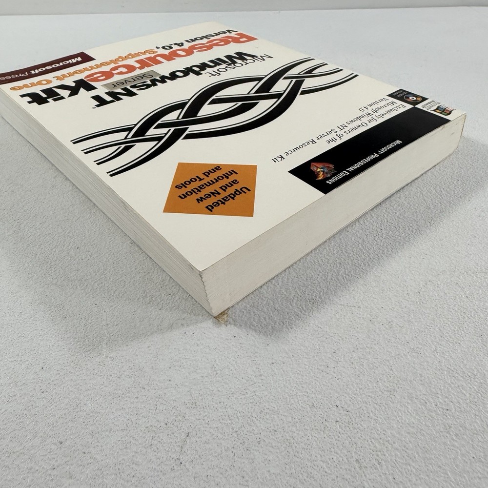Microsoft Windows NT Server Resource Kit Version 4.0 Supplement 1 W/ CD