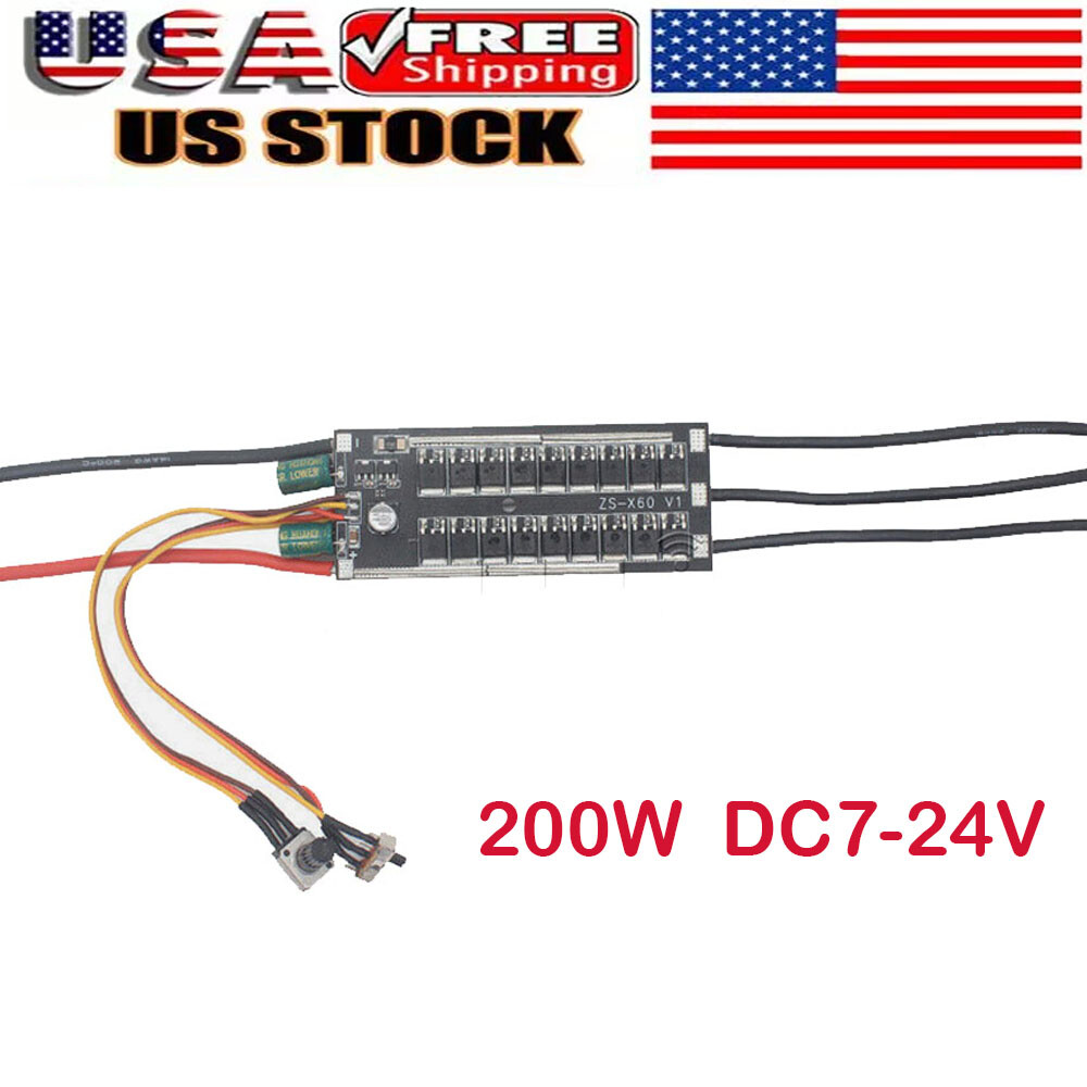 1PC 200W Brushless Hall Motor Pump Driver ESC Speed Controller Three-phase HOT