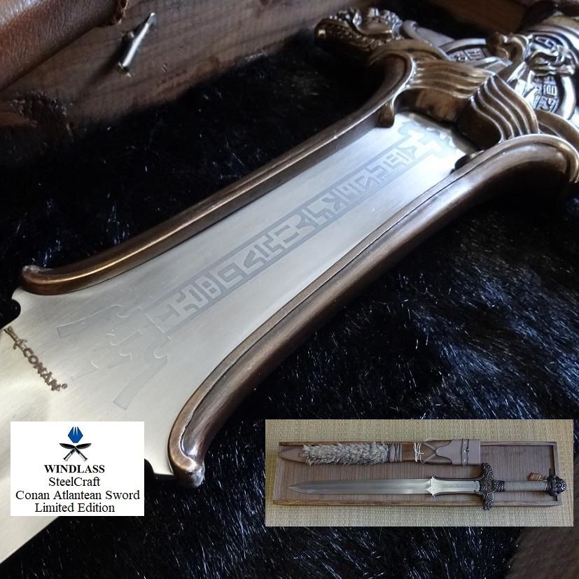 The Conan Atlantean Solid Bronze Sword & Sheath Boxed Collectors Limited Edition
