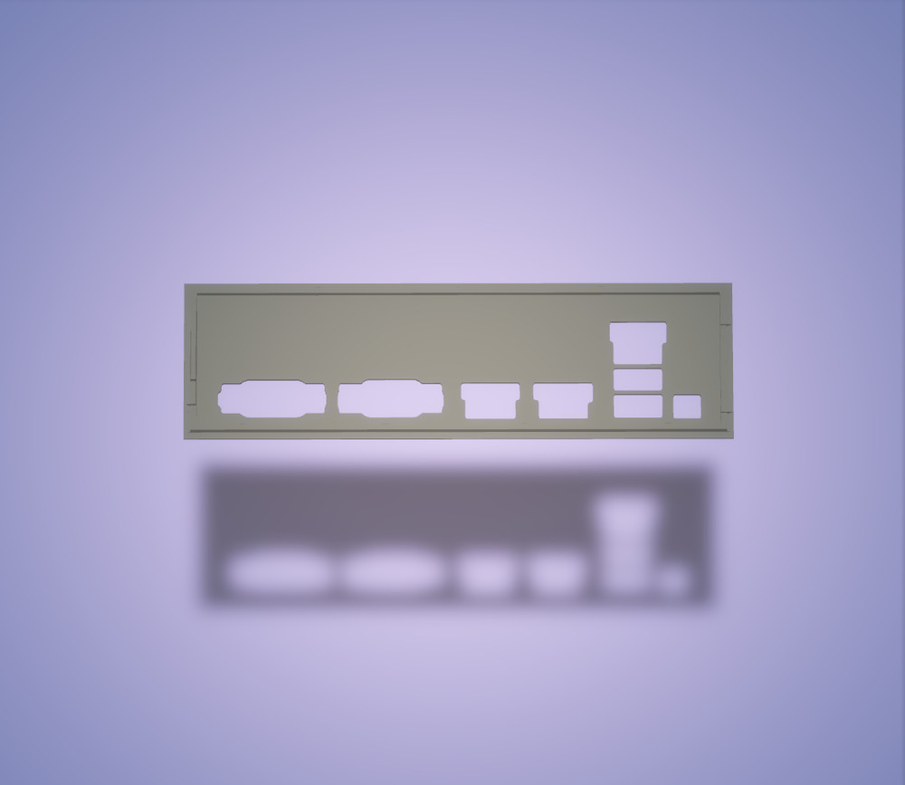 Datto Gigabyte MD70 I/O Shield, 3D Printed, IO Backplate