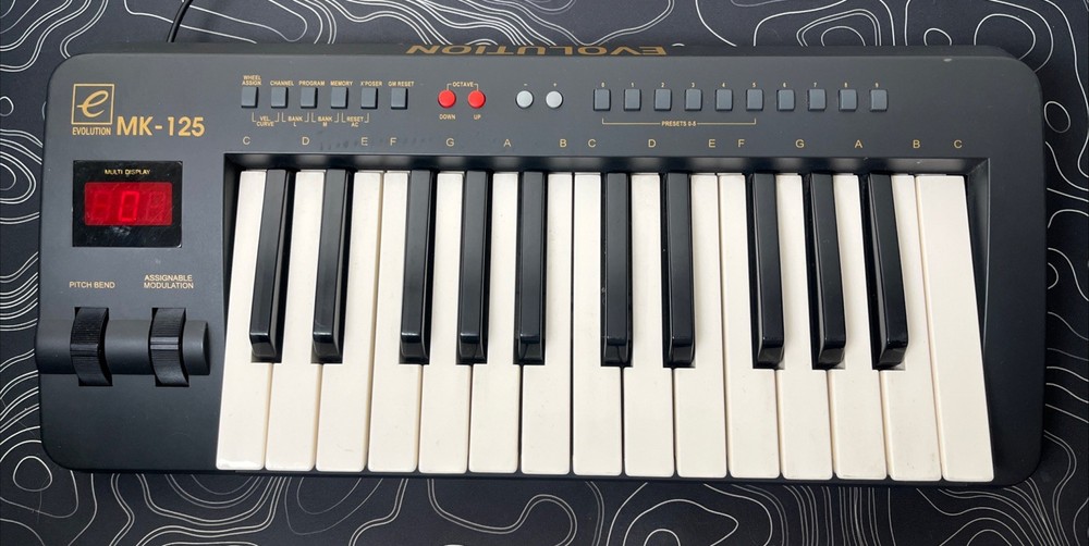 Evolution MK125 Dance Station 25 Key Midi Keyboard Controller