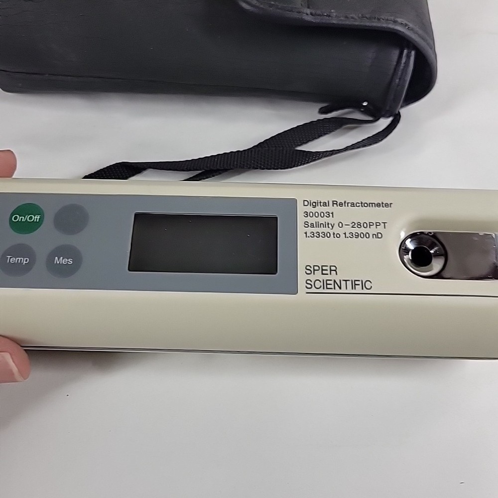 SPER Scientific 300031 Digital Refractometer With Case & Pipette Tested READ