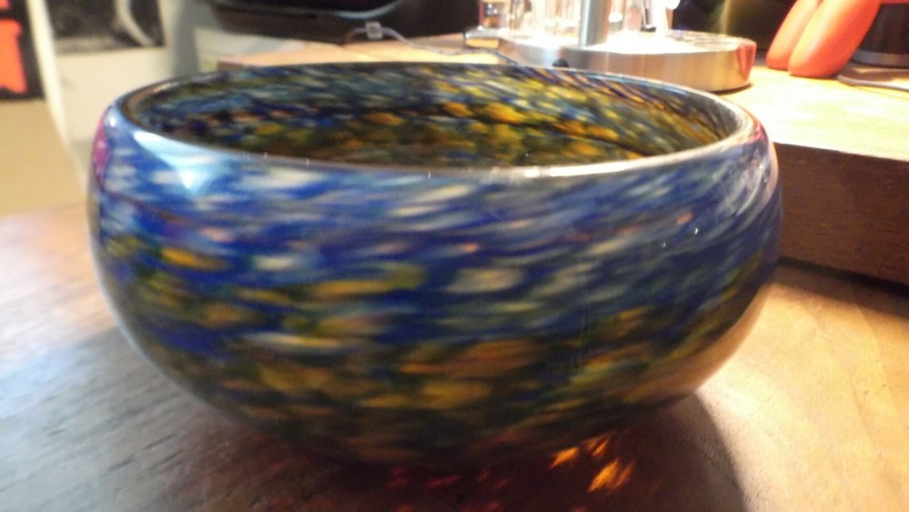 Art Glass Bowl Signed and Dated