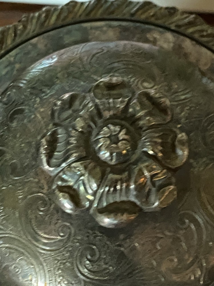 Silver plated Tea Pot With Wooden Handle /England