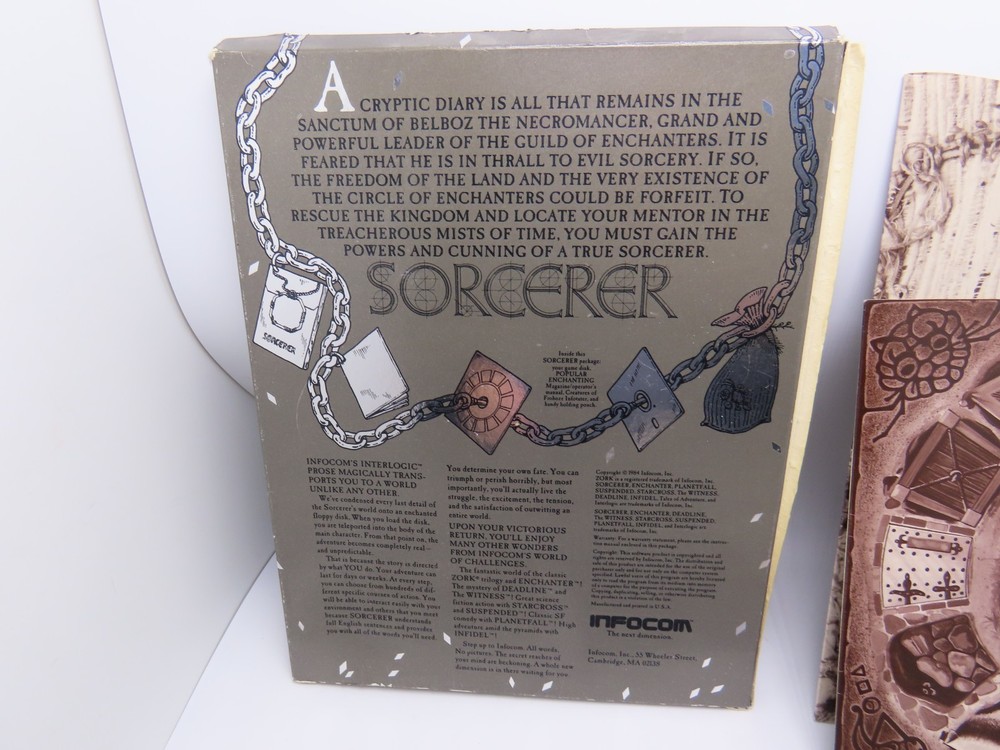 INFOCOM SORCERER Commodore 64 Untested