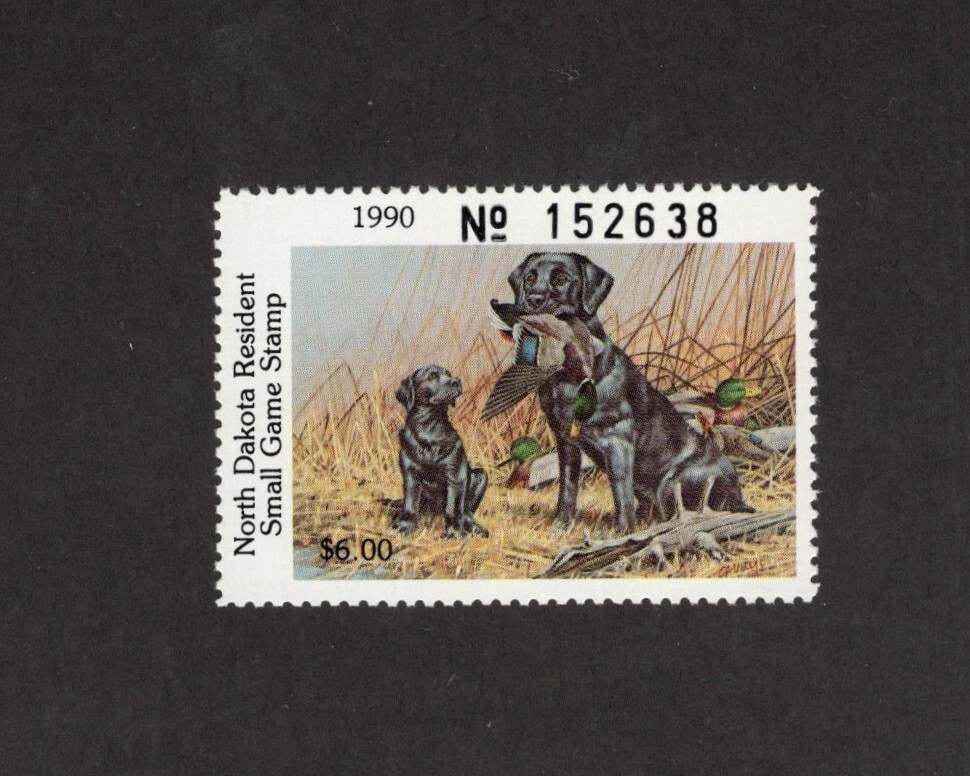 ND9 - North Dakota State Duck Stamp.  Single. MNH. OG.