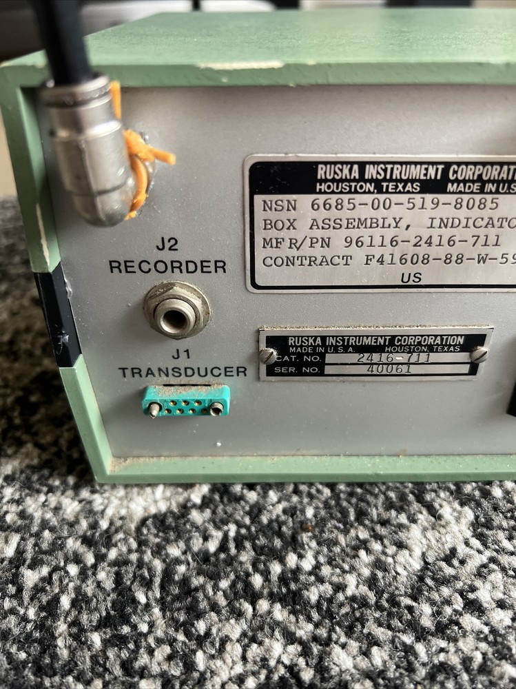 Ruska Differential Pressure Null Indicator 2416-711