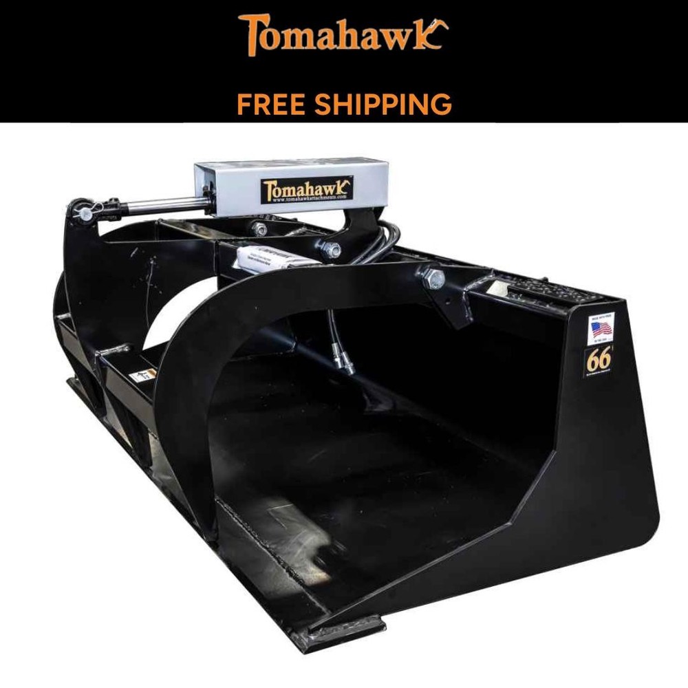 Tomahawk 66" One-Cylinder Grapple Bucket