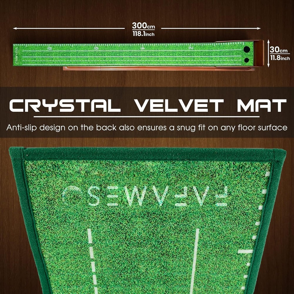 Versatile Indoor Golf Putting Mat - Effortless Ball Return & Skill Improvement