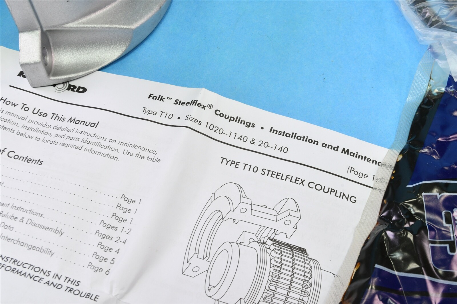 Falk T10 Series Horizontally-Split Cover Grid Assembly T10 Steelflex Coupling