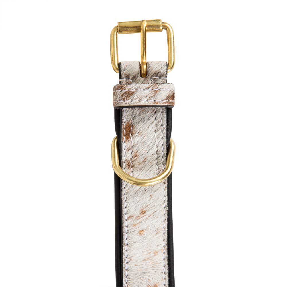 MYRA ~ LEATHER ~ HIDE ~ DOG ~ COLLAR