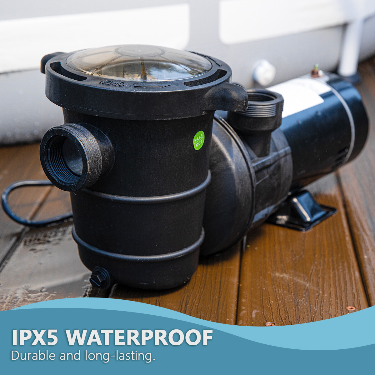 XtremepowerUS 1.5HP Above Ground Swimming Pool Pump Spa High Flow 1.5" Fitting