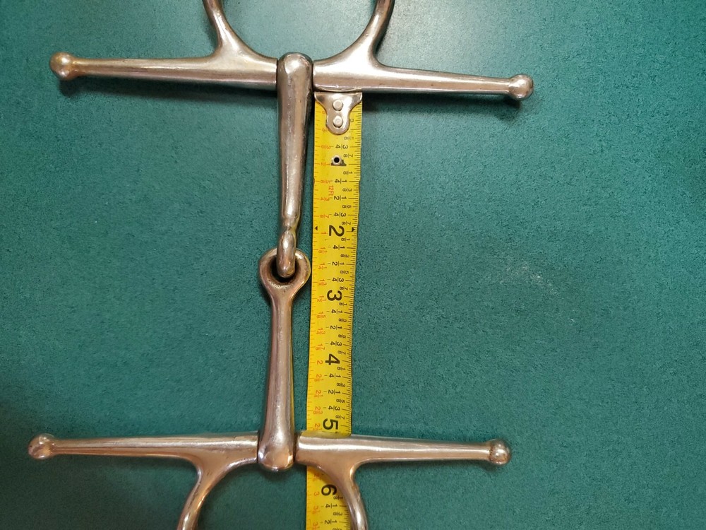 Stainless Steel 5" Single Jointed Full Cheek Gag Snaffle Bit