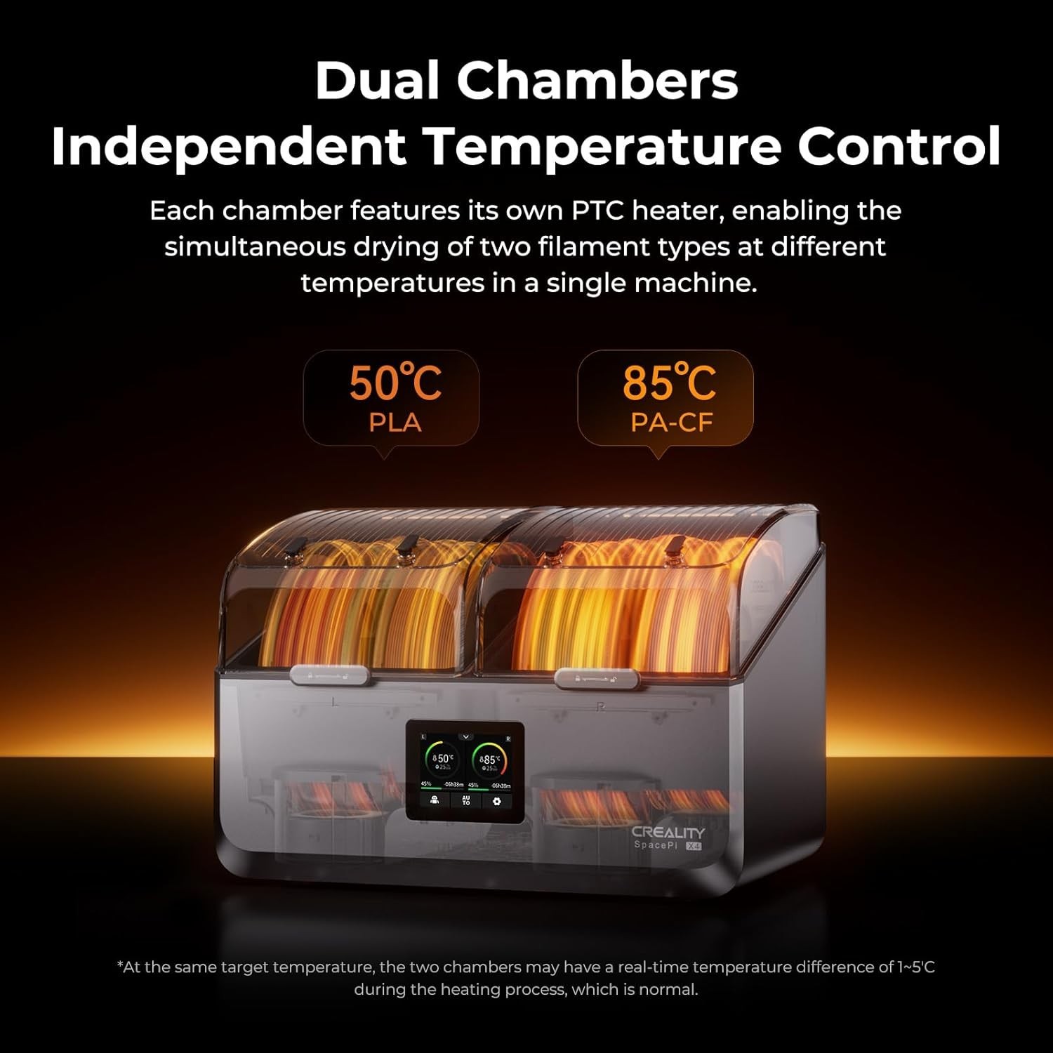 Creality Space Pi X4 Filament Dryer, 4 Spools 3D Printer Filament Dryer Box