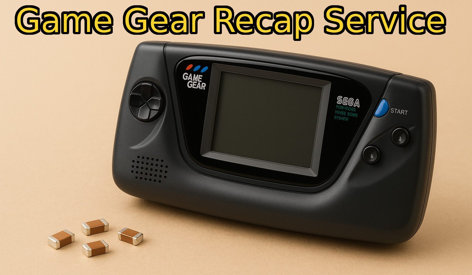 Sega Game Gear Capacitor Replacement and Repair Service Recap