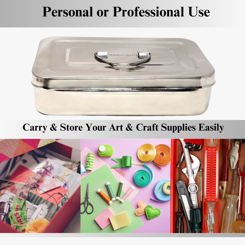 Tailoring Box for All Sewing Needs - Durable & Spacious Organizer - 8"Lx5"Wx2"H