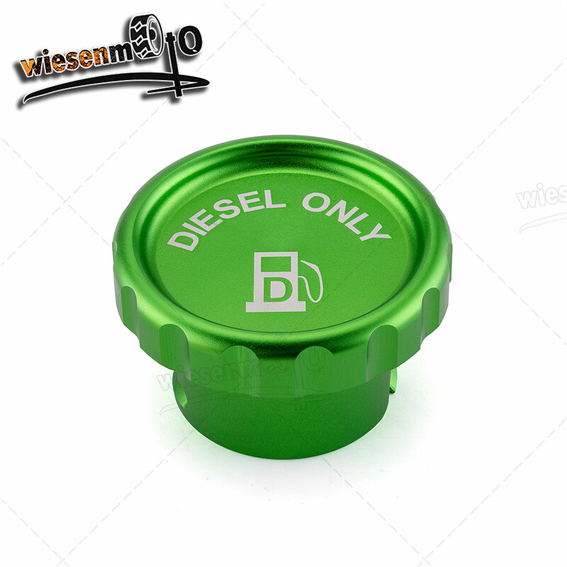 Green Aluminum Magnetic Diesel Fuel Cover Cap For Ram 1500 2500 3500 2019-2023
