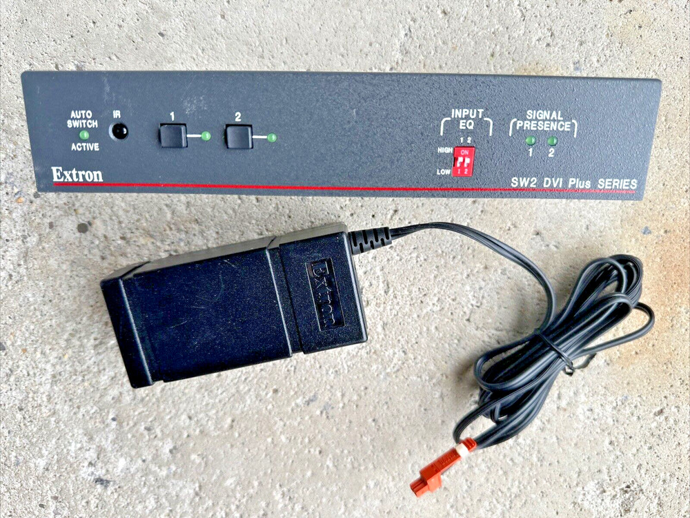 Extron Input Switcher SW2 DVI A Plus SERIES & Power Supply As Shown