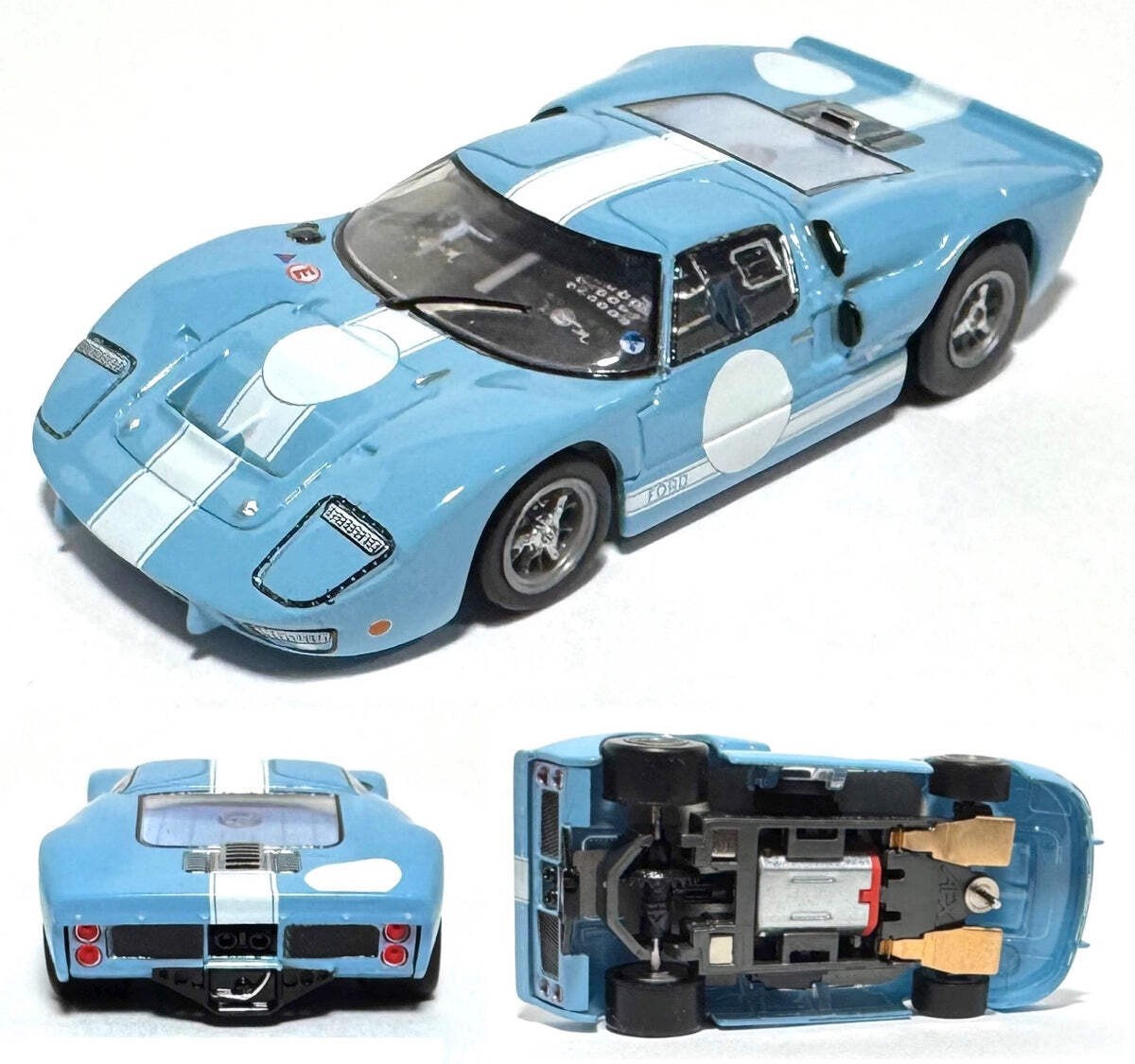 AFX Racing Ford GT40 Mark II HO Slot Car 22130 MegaG+ for Auto World Exclusive