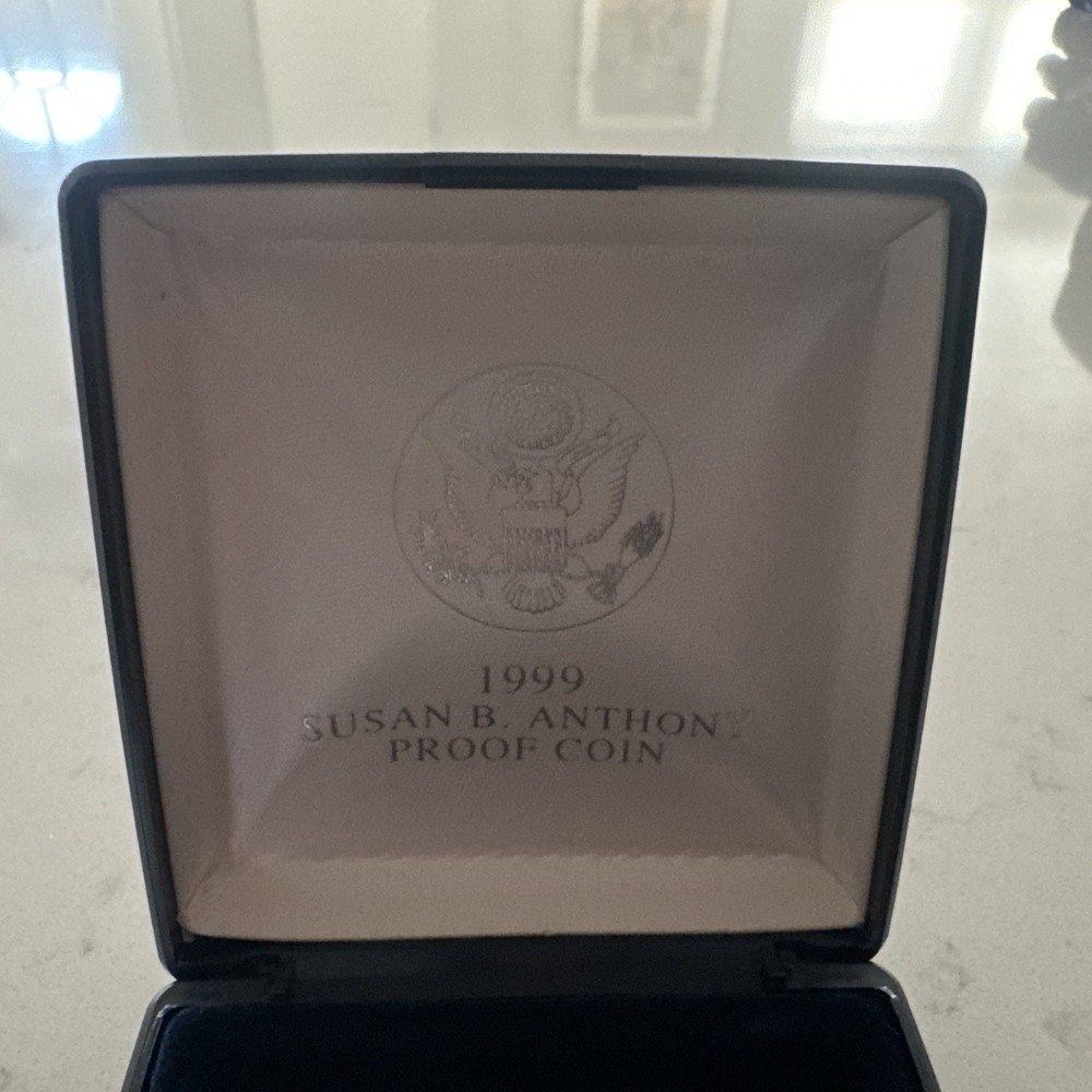 1999 Susan B. Anthony Proof Dollar Coin with Box
