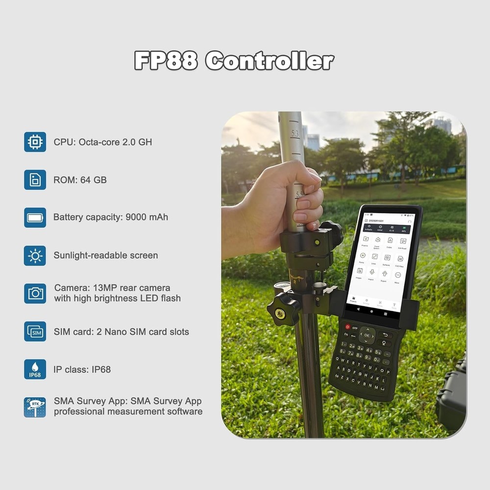 SMA20 Pro Base Station RTK PPK GNSS Receiver with Software Connect with Drones