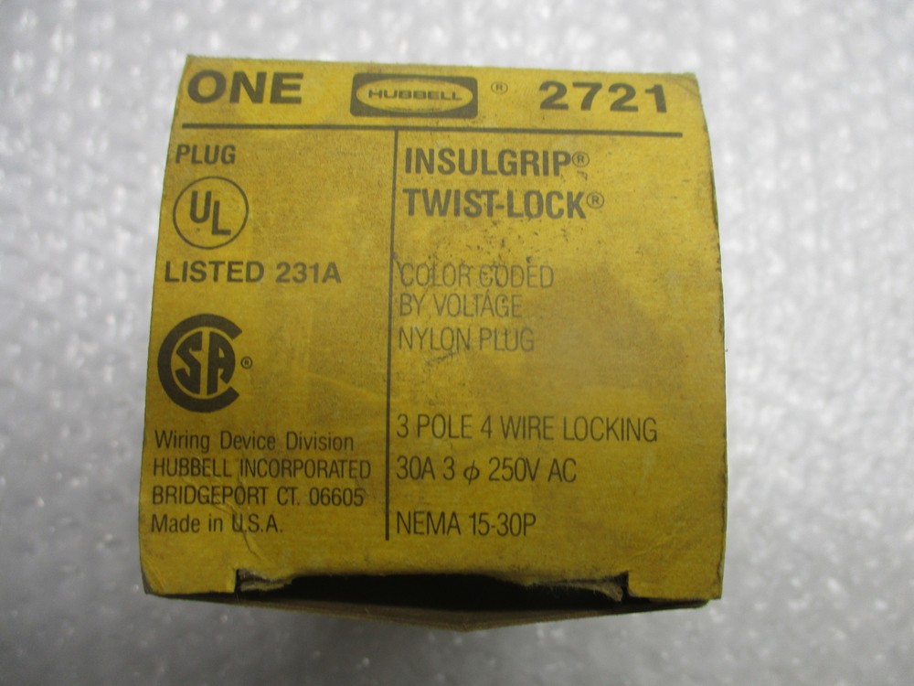 HUBBELL 2721 PLUG NSMP